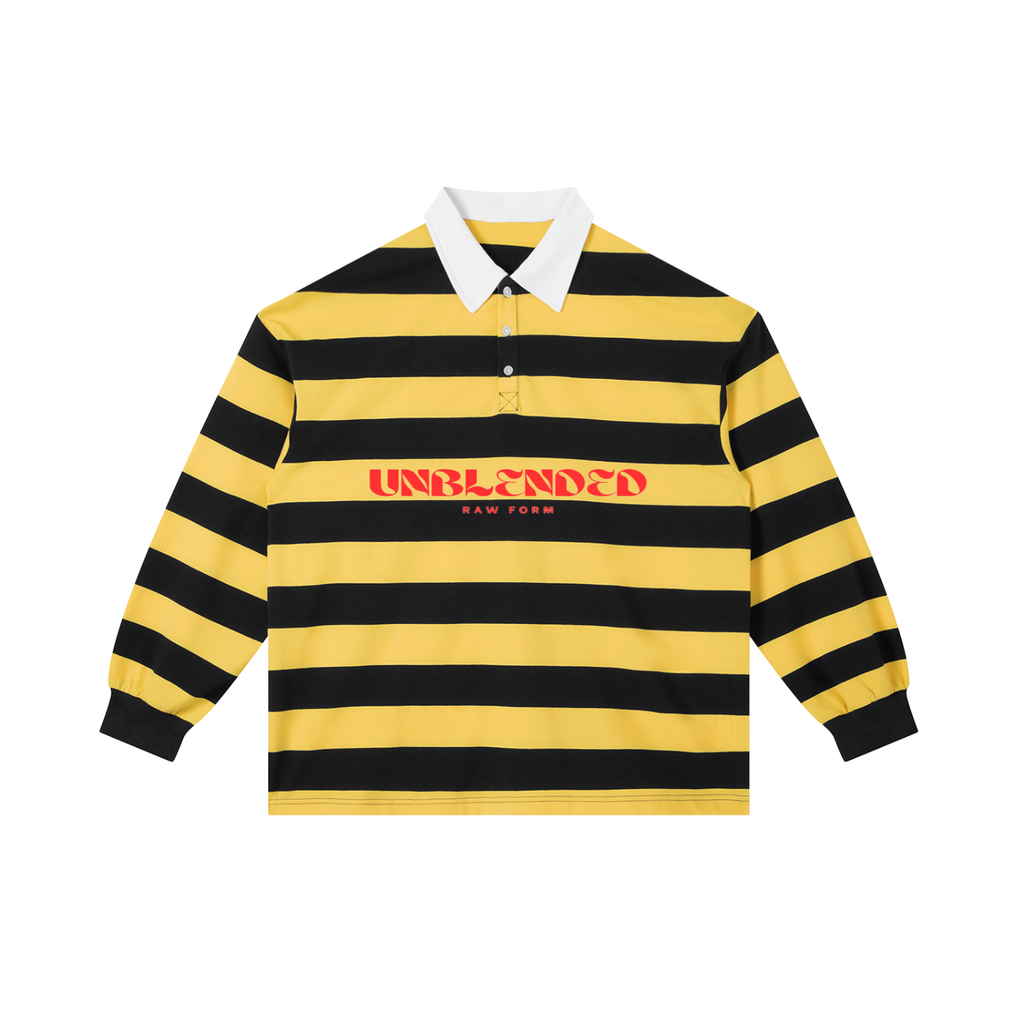 Color Block Stripe Polo Shirt