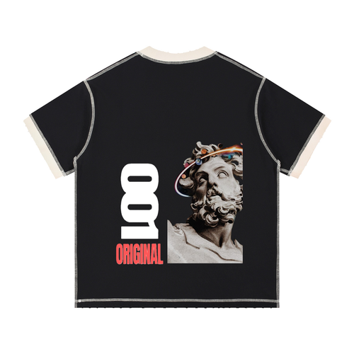 Contrast-Stitched Cotton T-Shirt